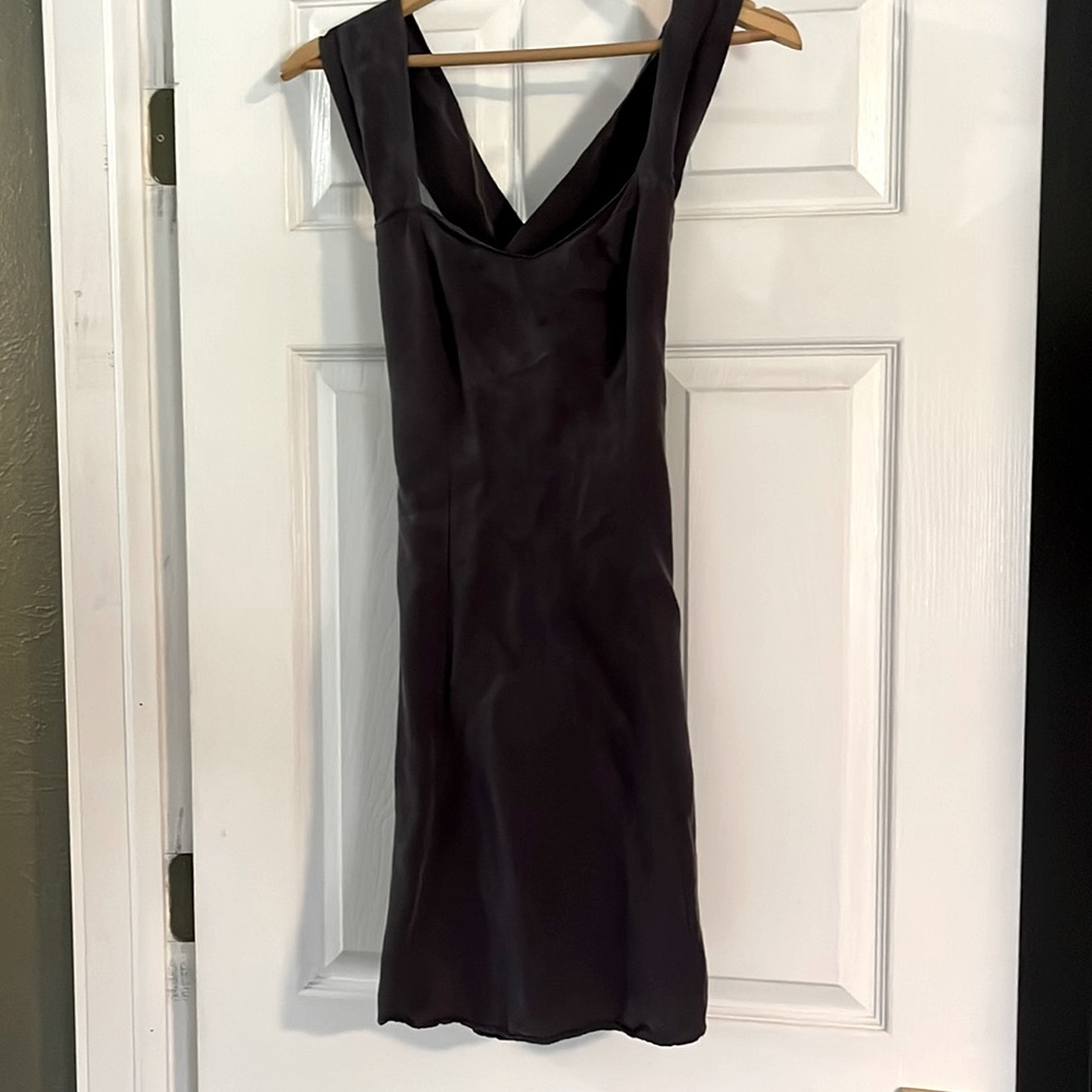Purple Sundress with cross back 100% rayon.  Washable.
